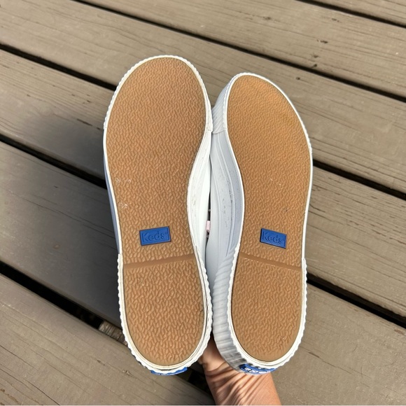 KEDS White Leather Triple Up Platform Lace Up Sneakers | Size 10 / EU 41 - Picture 6 of 14